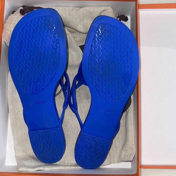 Hermes blue slides - Picture 7 of 7